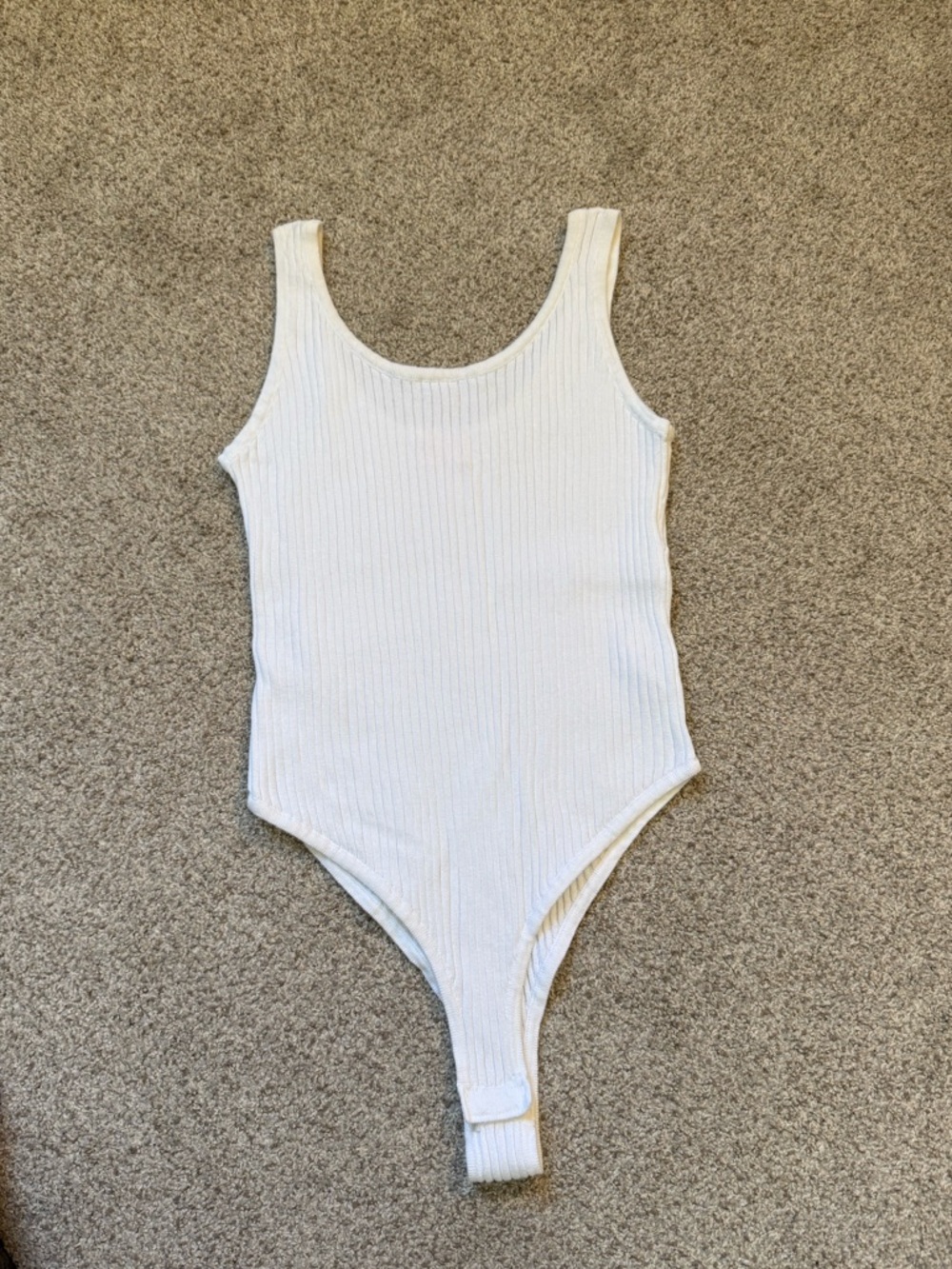 Pink Lily White Ribbed Kids One-Piece Bodysuit